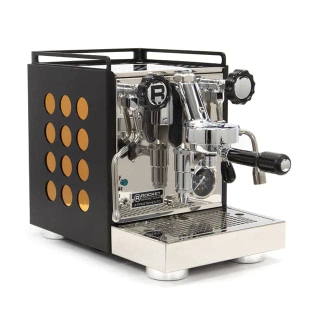 Rocket Appartamento Espresso Machine - Black (Copper Panel Side)